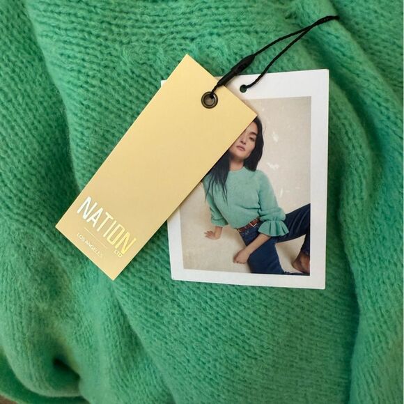 NATION LTD ANTOINETTE SWEATER - GRASSHOPPER-K4 - Picture 8 of 8